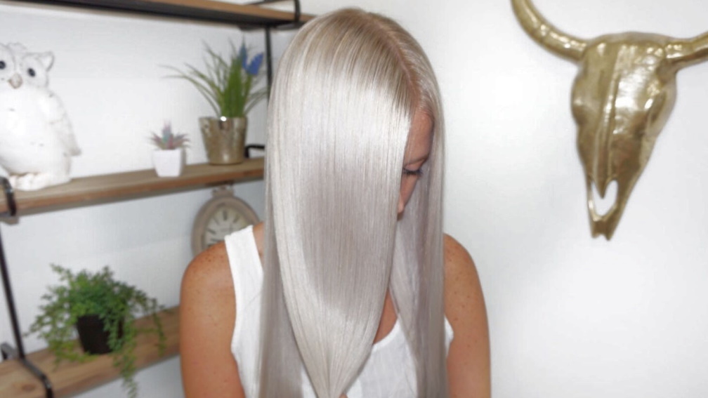 ice blonde hair transformation